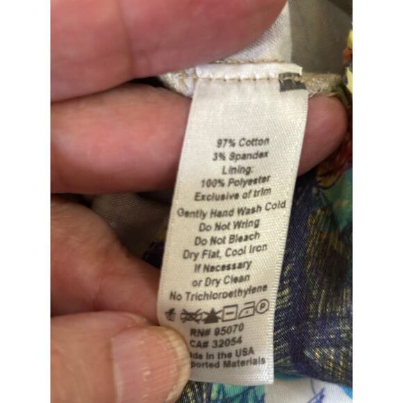 Weston blue/tan top, medium, whimsical, artisan, eclectic, colorful, maximalist - Picture 7 of 7